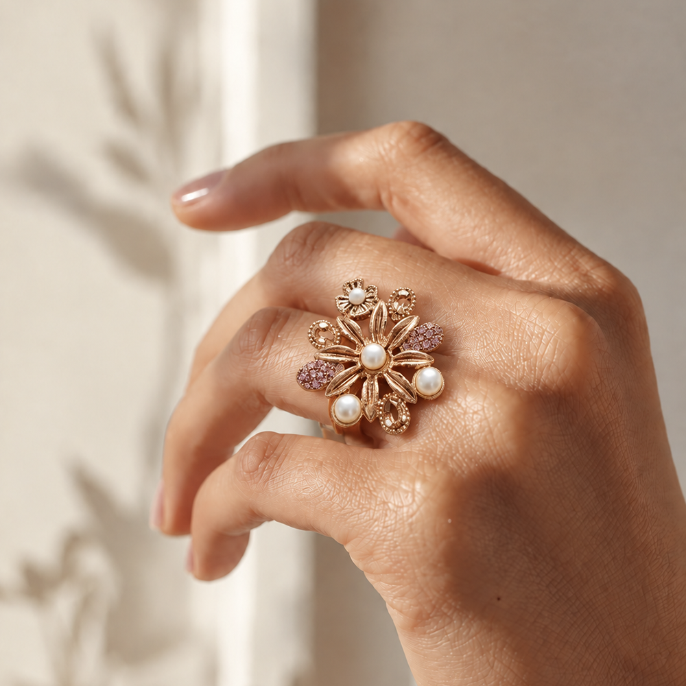 Bloom flower ring