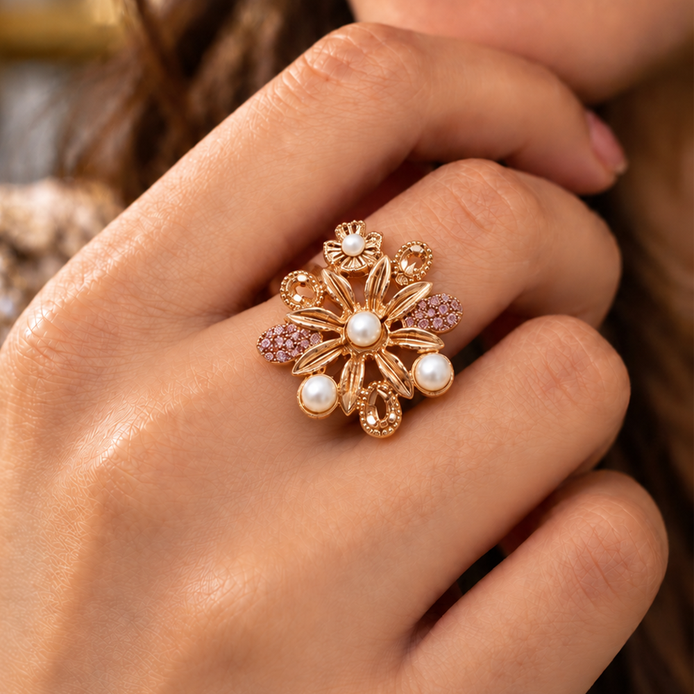 Bloom flower ring