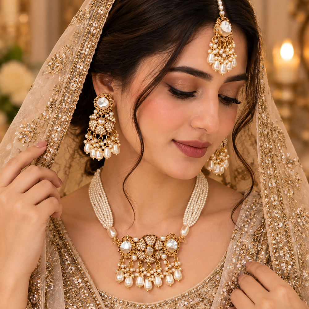 gulnaar white nagina choker