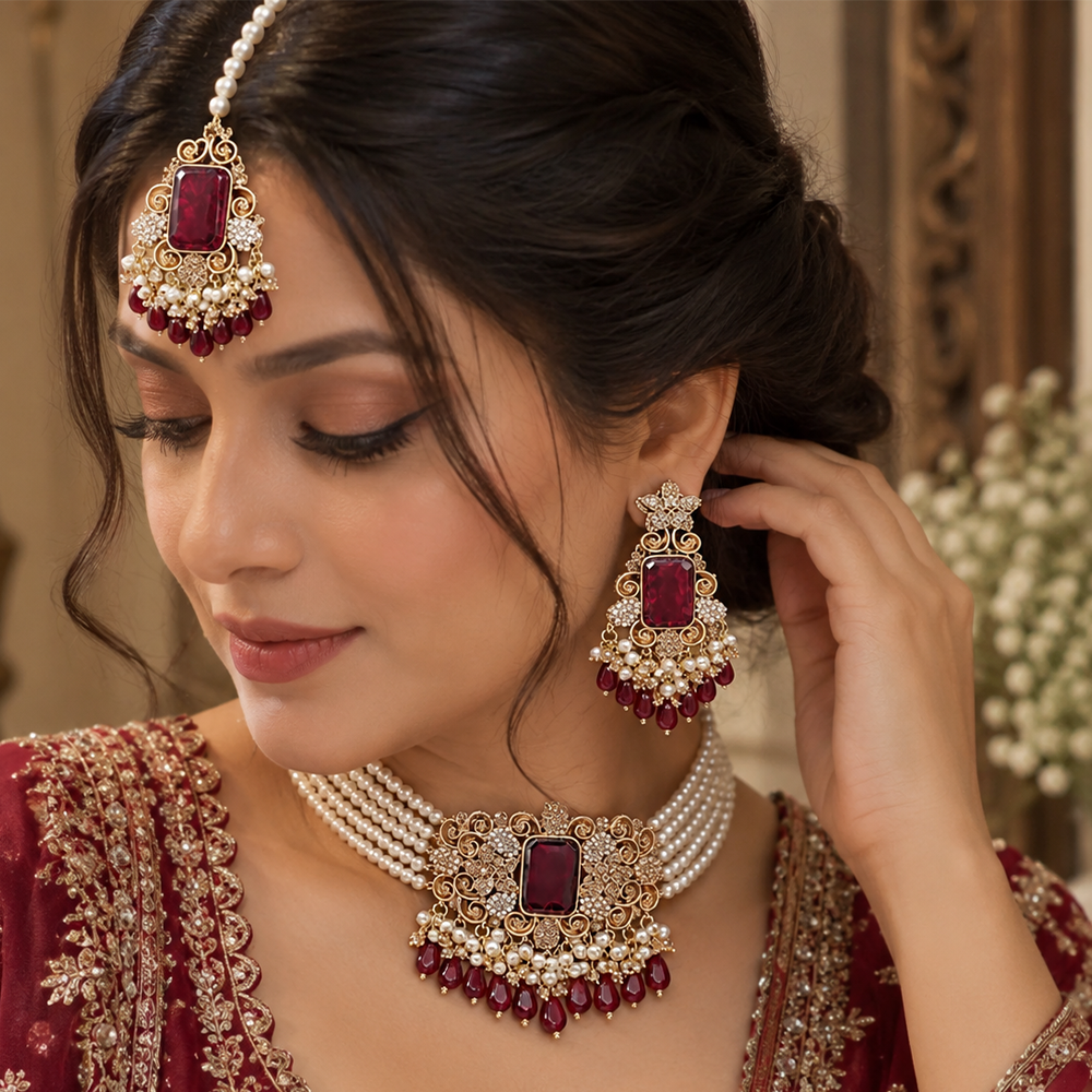 Zeenat half bridal choker