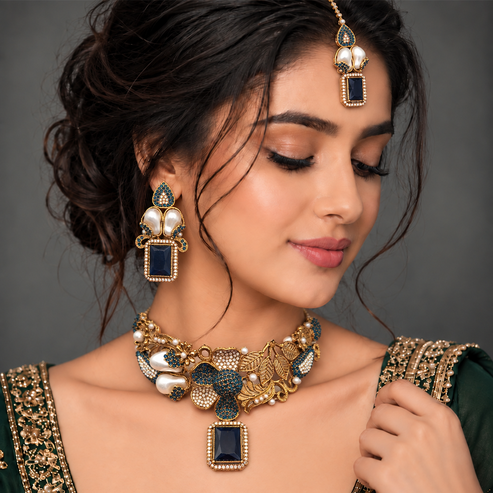 Turkish Blue stone Collar