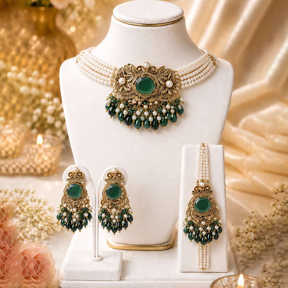zeenat half choker