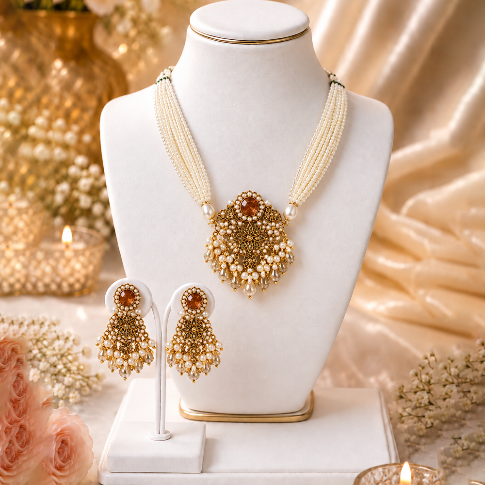 gulnaar champagne choker