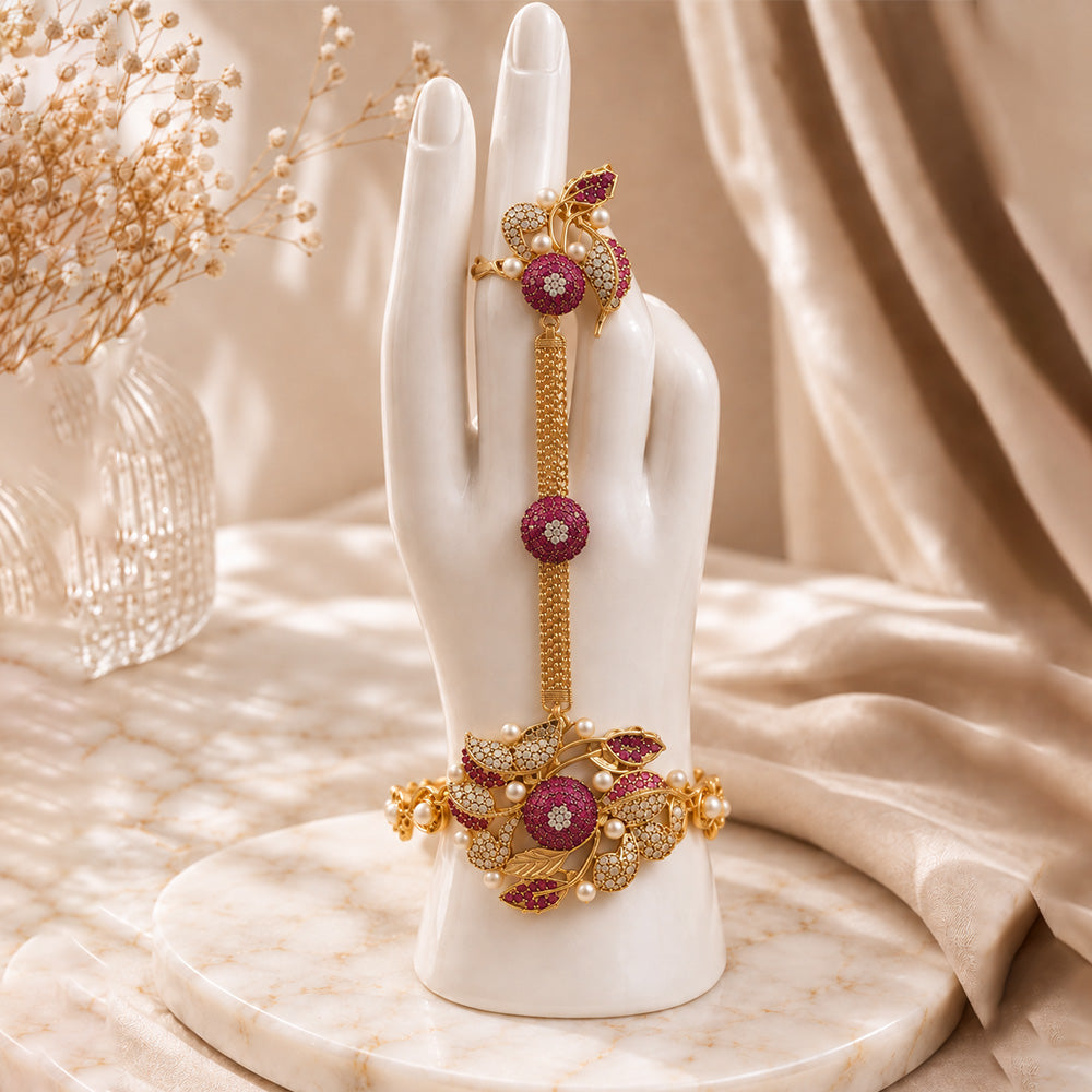 zareen pink harness