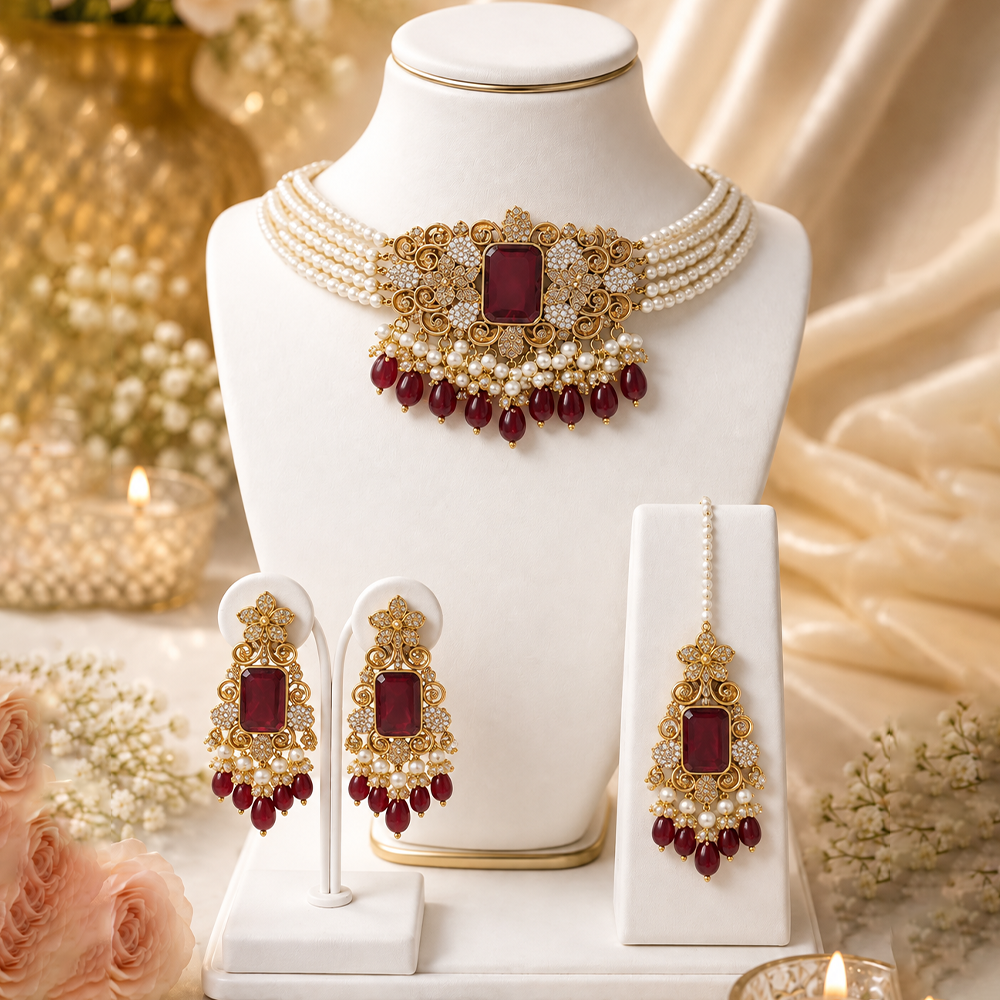 Zeenat half bridal choker