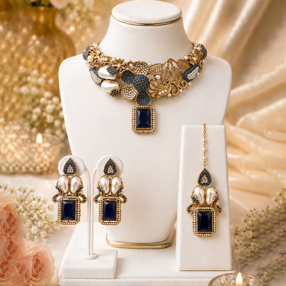 Turkish Blue stone Collar