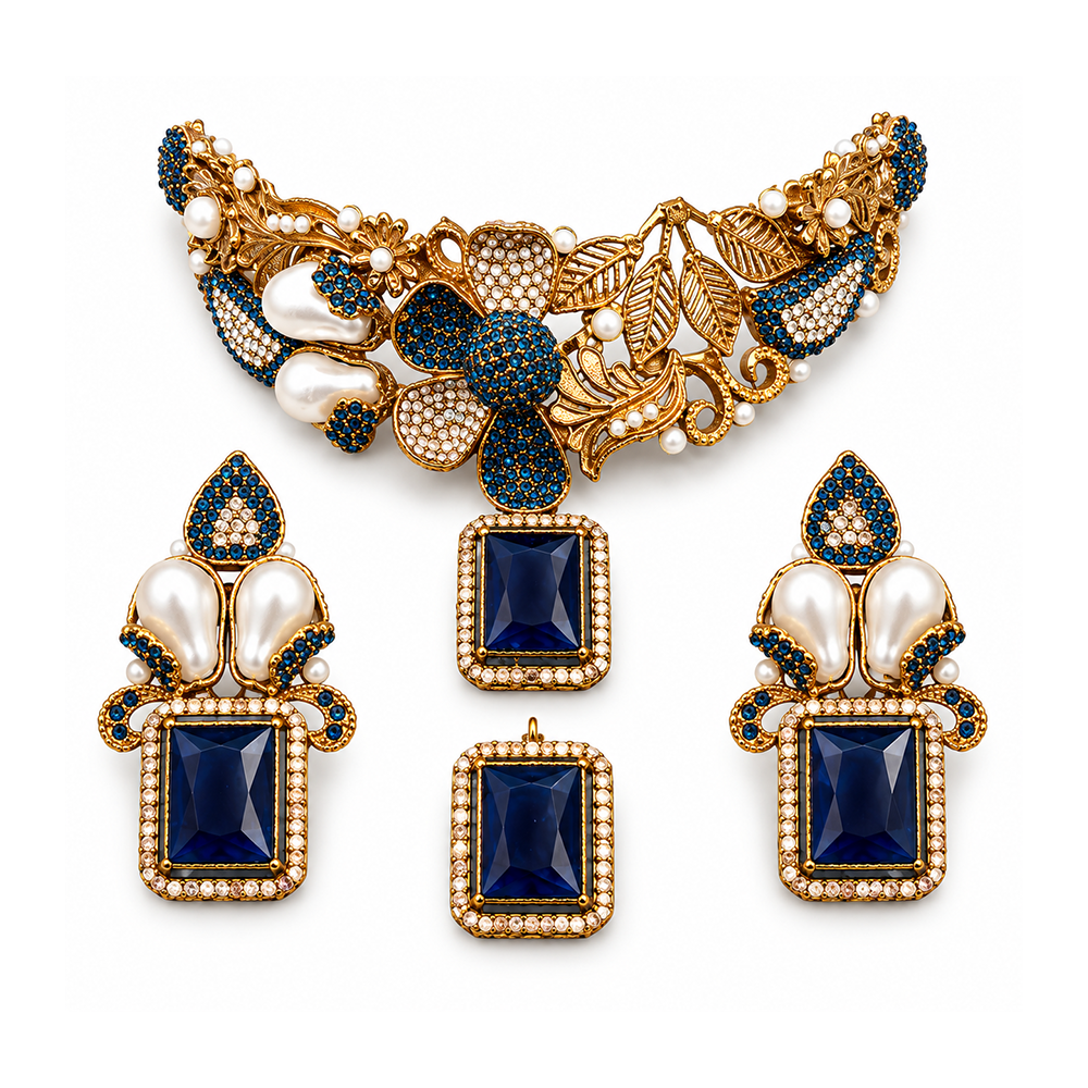 Turkish Blue stone Collar