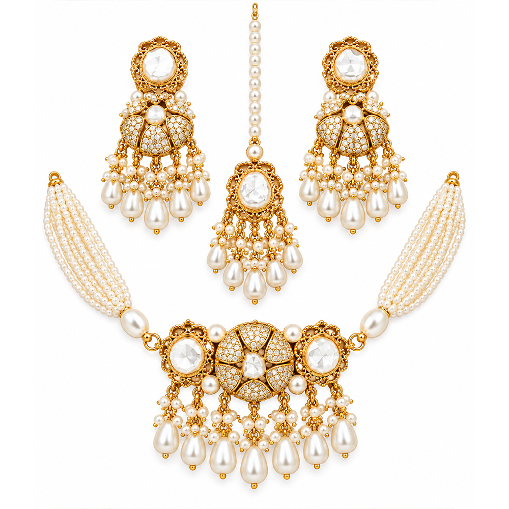 gulnaar white nagina choker