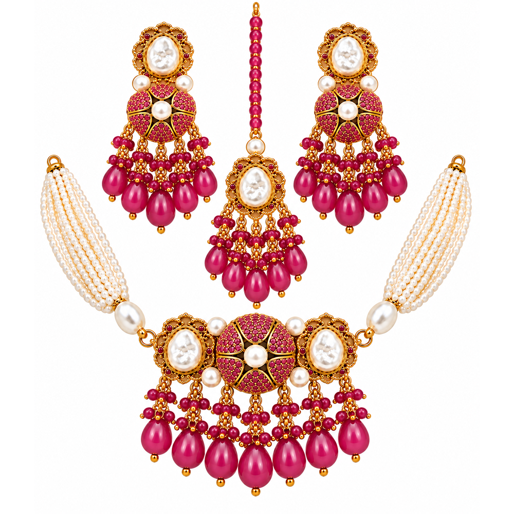 gulnaar red nagina choker