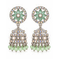 silver mint mini jhumki