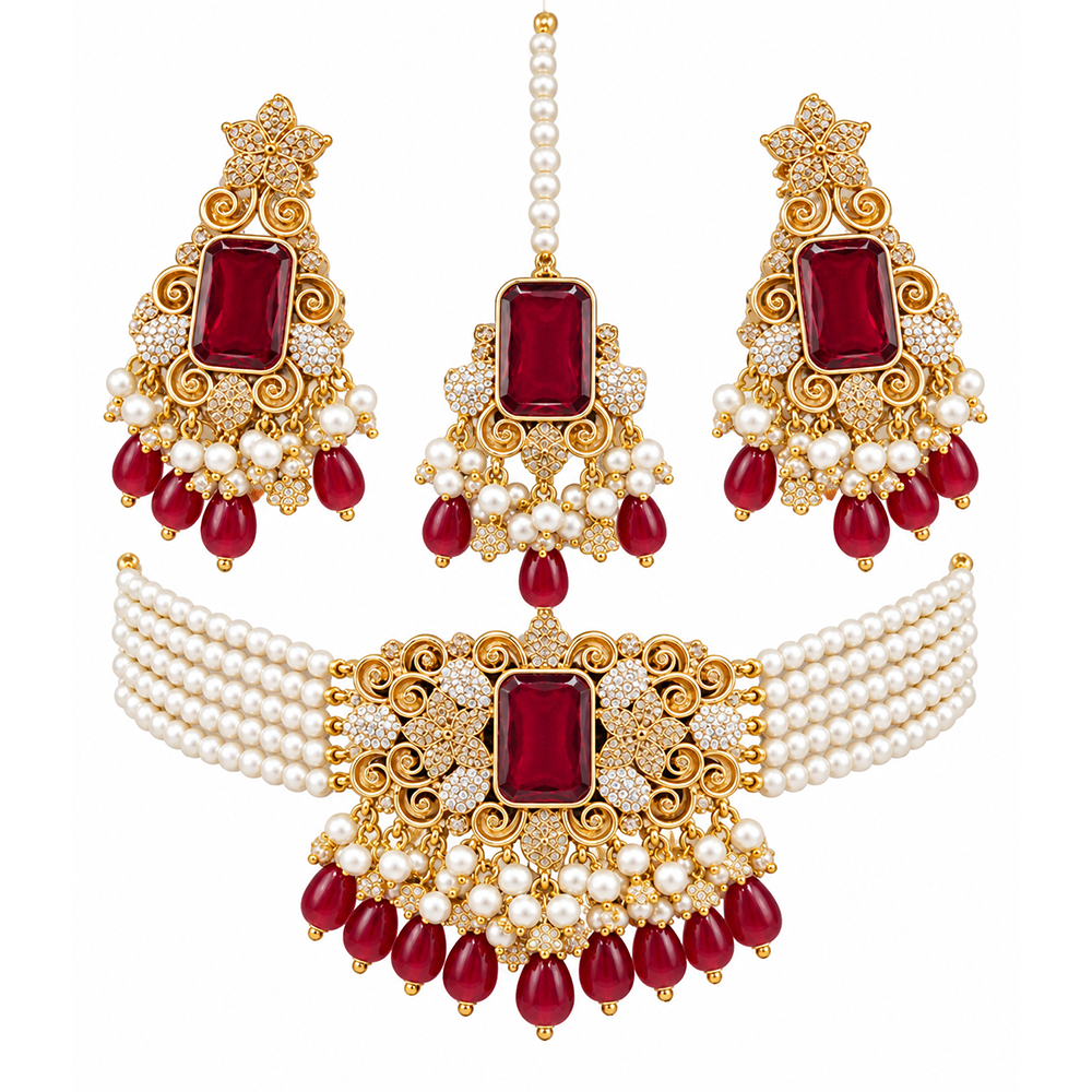 Zeenat half bridal choker