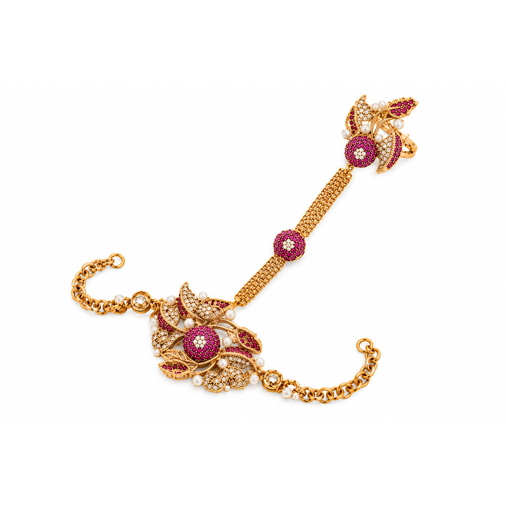 zareen pink harness