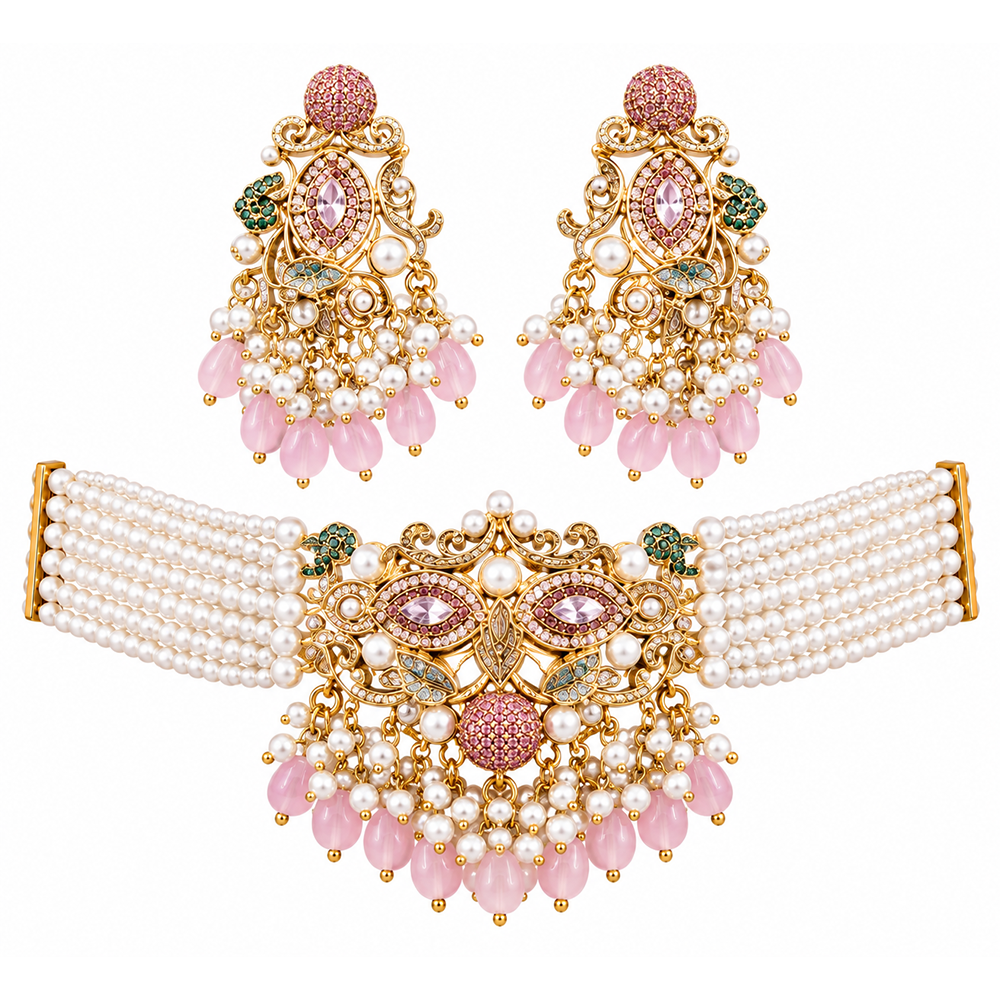 zeenat pinky half choker