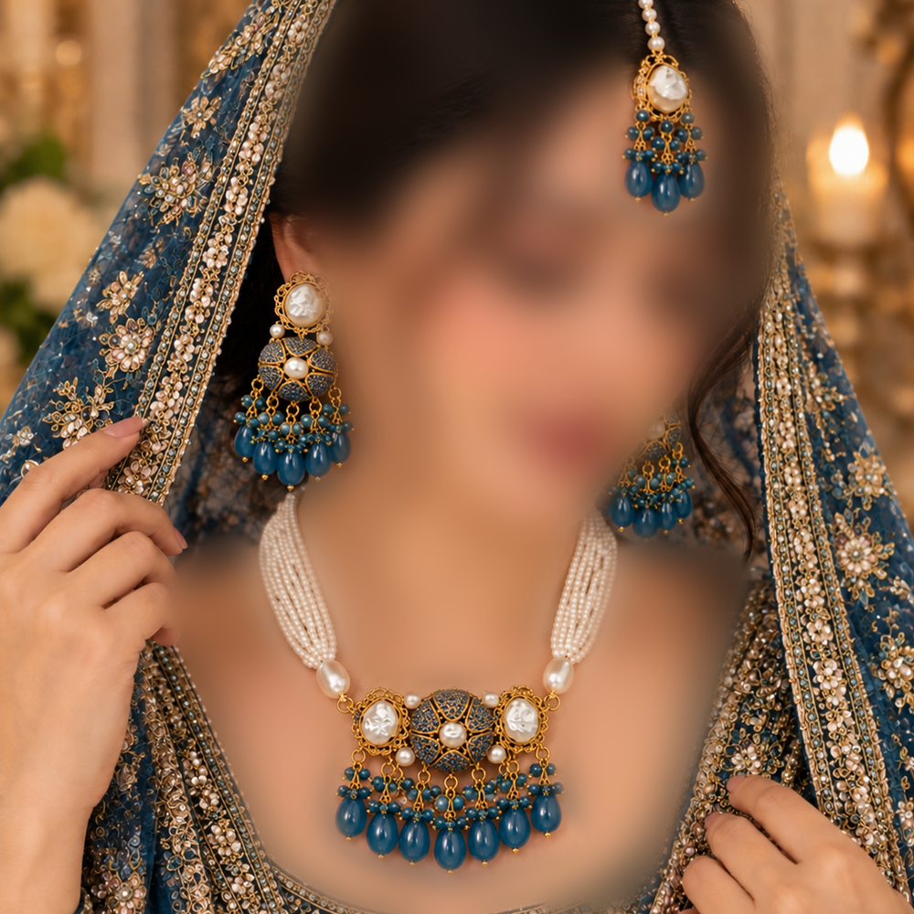 gulnaar blue nagina choker