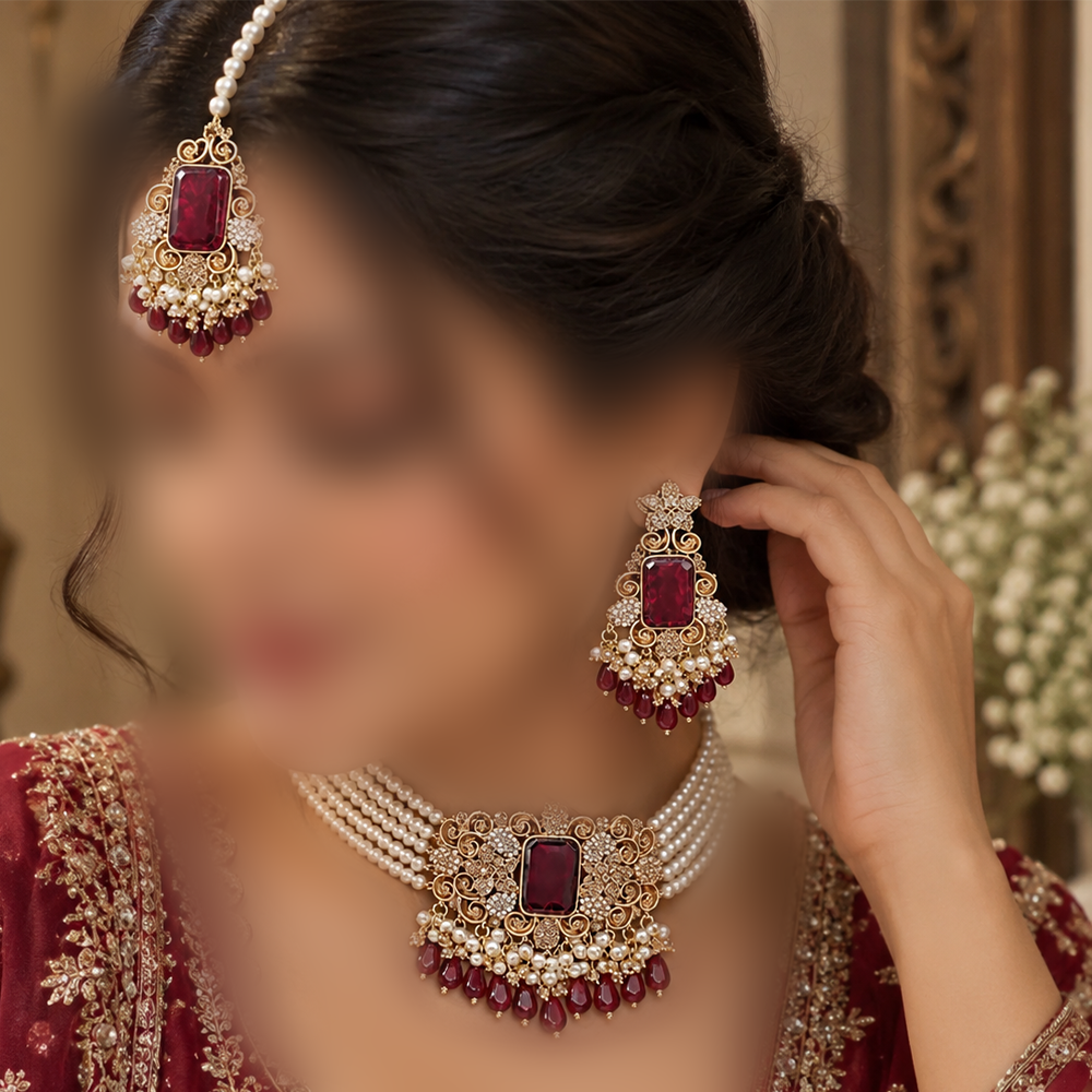 Zeenat half bridal choker